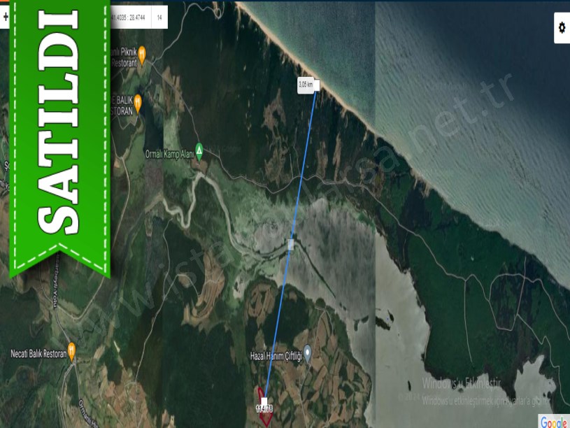 Çatalca Celepköyde Satılık Arsa , 323 M2 Hisseli Yolu Var