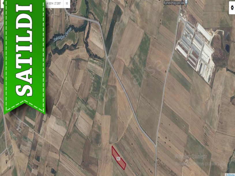 Kırklareli Merkez Kavakderede Satılık Arsa ,  580 M2 Yolu Var Hisseli
