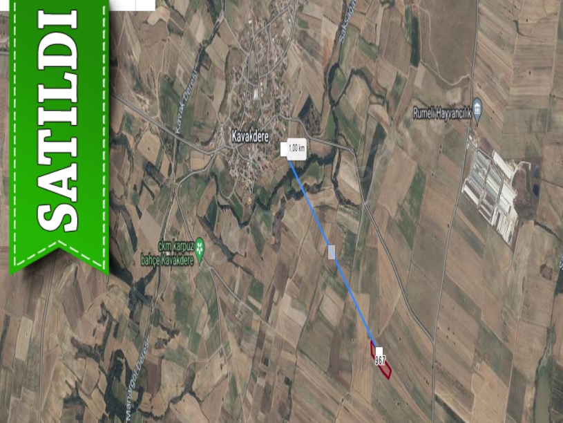 Kırklareli Merkez Kavakderede Satılık Arsa ,  580 M2 Yolu Var Hisseli