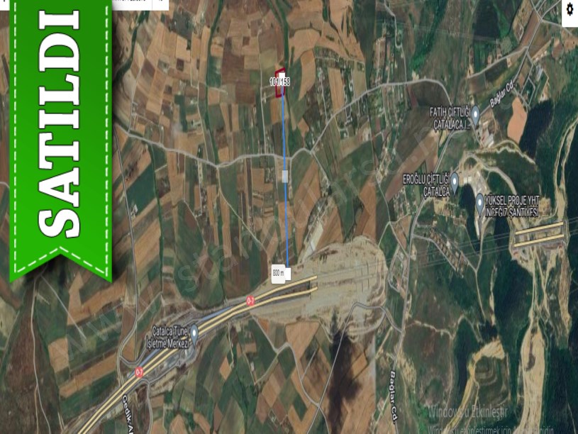 Çatalca Elbasanda Satılık Arsa , 980 M2 Yolu Var Çevrili Evlerin Yakını