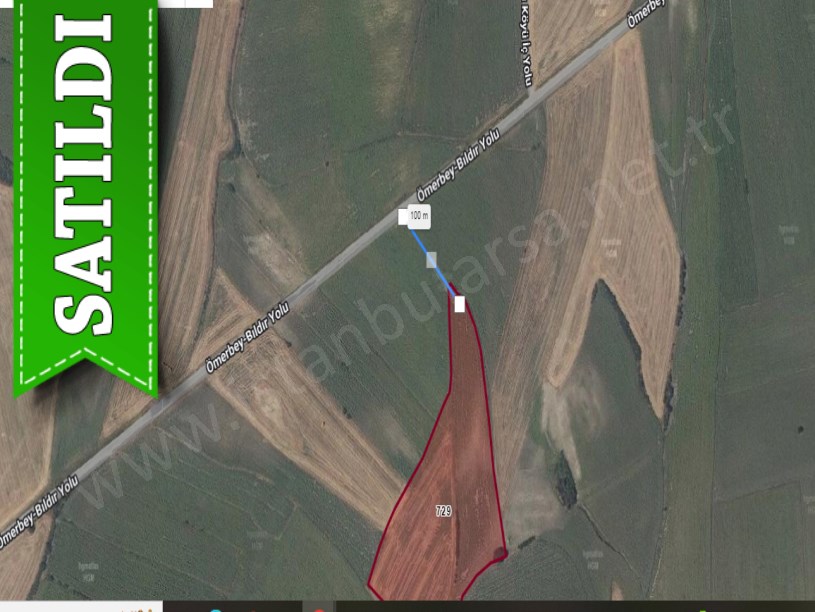 Edirne  Uzunköprü Bıldır Köyü Satılık Arsa , 806 m2 Hisseli
