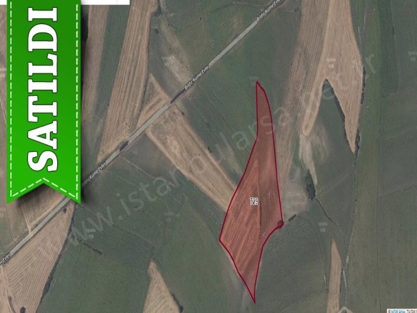 Edirne  Uzunköprü Bıldır Köyü Satılık Arsa , 806 m2 Hisseli