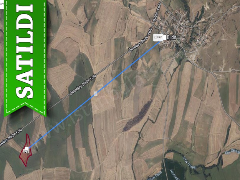 Edirne  Uzunköprü Bıldır Köyü Satılık Arsa , 806 m2 Hisseli