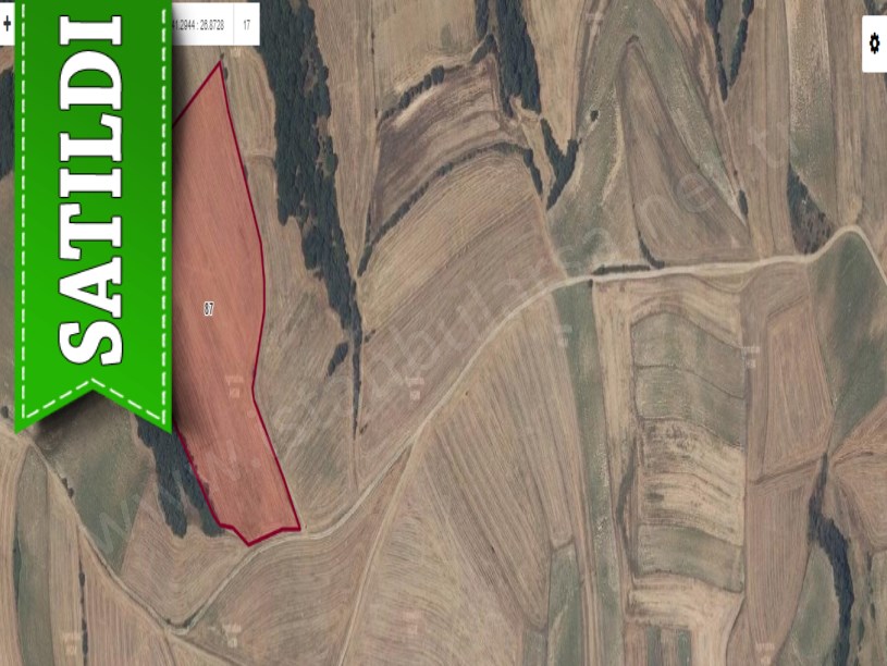 Edirne  Uzunköprü Bıldır Köyü Satılık Arsa , 1,230 m2 Hisseli Yolu Var