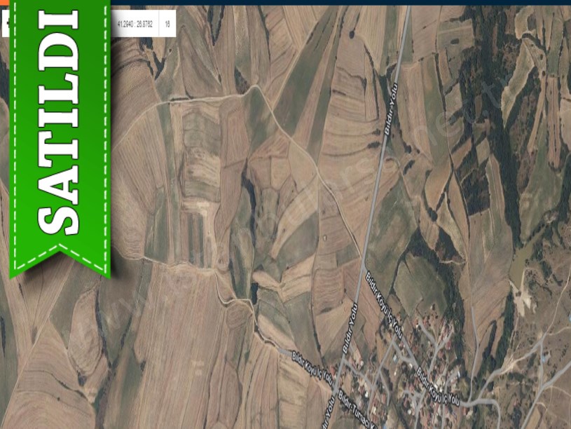 Edirne  Uzunköprü Bıldır Köyü Satılık Arsa , 1,230 m2 Hisseli Yolu Var
