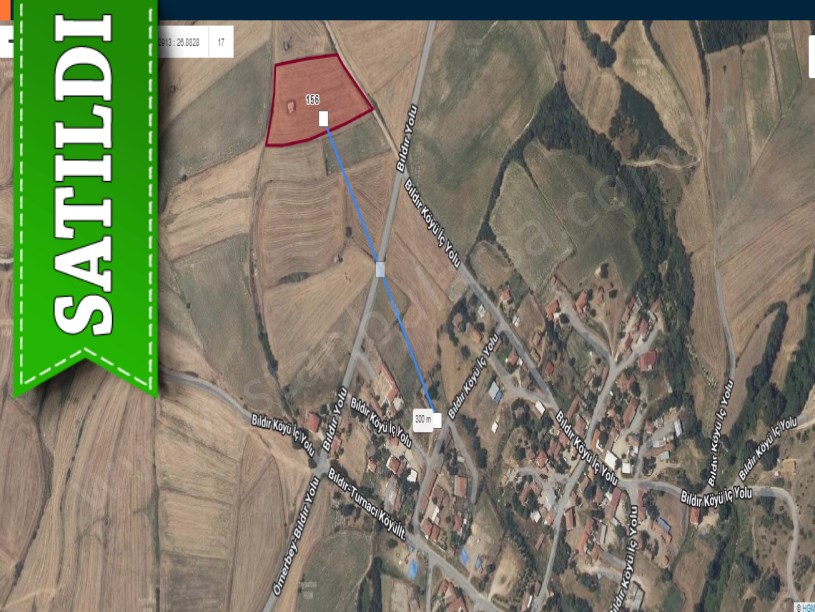 Edirne  Uzunköprü Bıldır Köyü Satılık Arsa , 130 M2 Yolu Var Evlerin Yakını