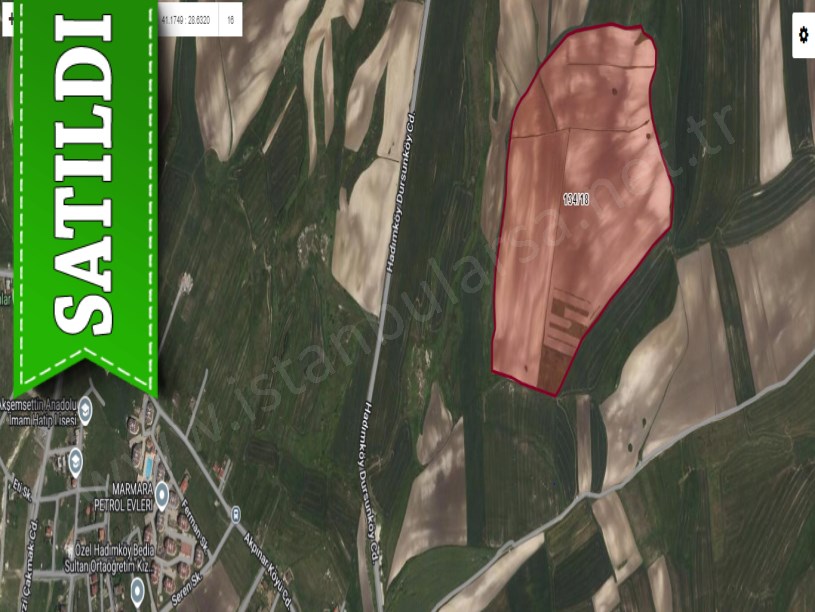 Arnavutköy Dursunköyde Satılık Arsa , 1000 M2 Hisseli 