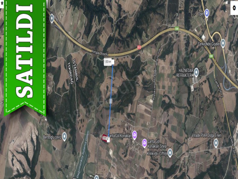 Silivri Balabanda Satılık Arsa , 260 M2 Yolu var Villalara Yakın