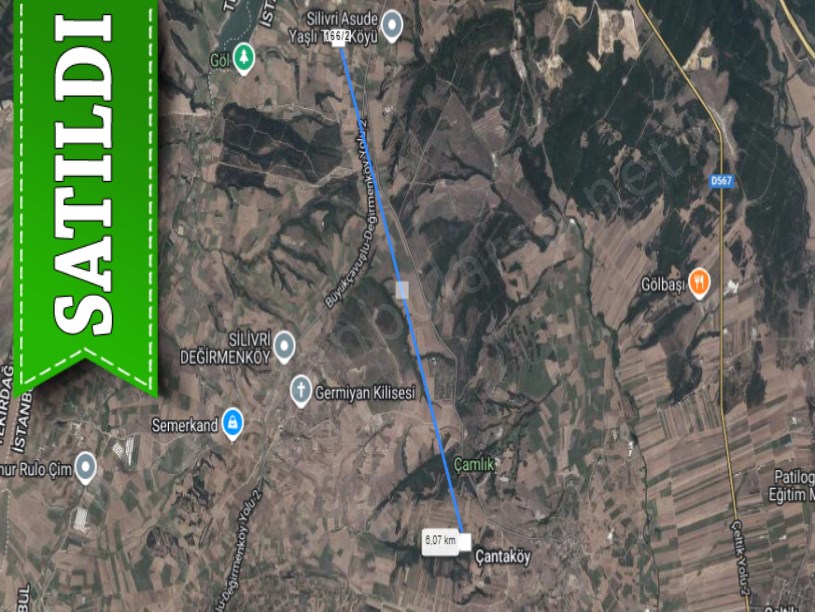 Silivri Balabanda Satılık Arsa , 274 M2 Hisseli Yolu Var