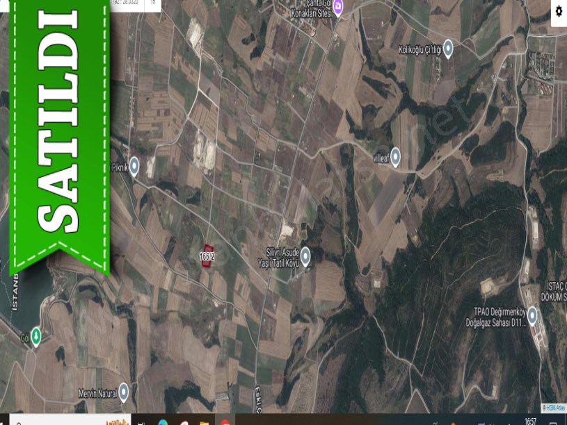 Silivri Balabanda Satılık Arsa , 274 M2 Hisseli Yolu Var