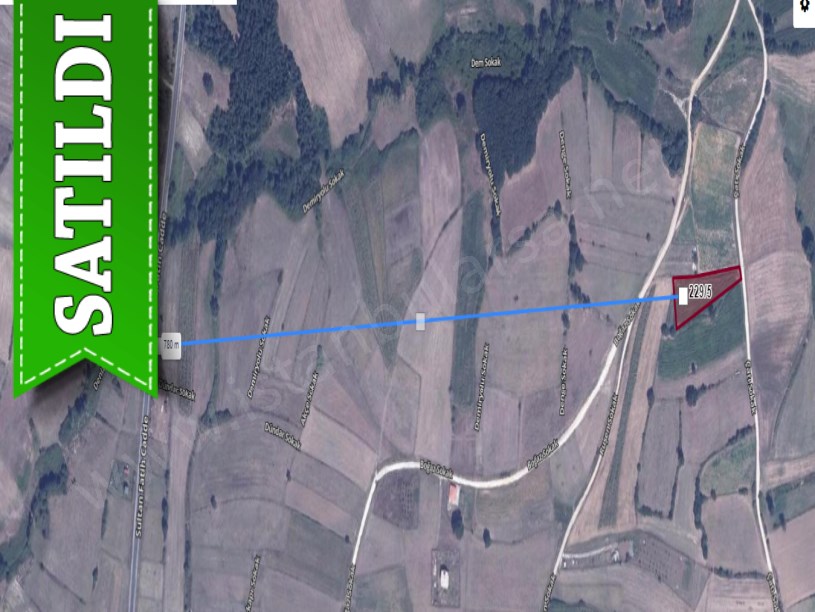 Çatalca Çiftlikköyde Satılık Arsa , 228 m2 Çaplı Yeri Belli Resmi Yola Cephe