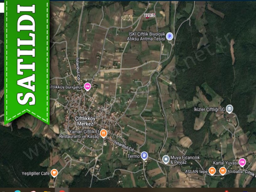 Çatalca Çiftlikköyde Satılık Arsa , 228 m2 Çaplı Yeri Belli Resmi Yola Cephe