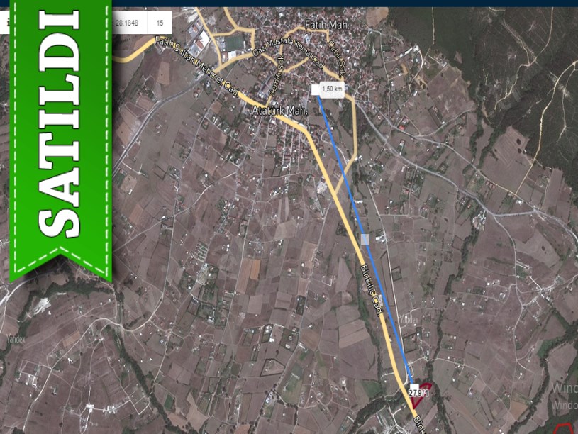 Çatalca Binkılıçta Satılık Arsa , 283 m2 Çevrili Asfalt Yola Cephe 