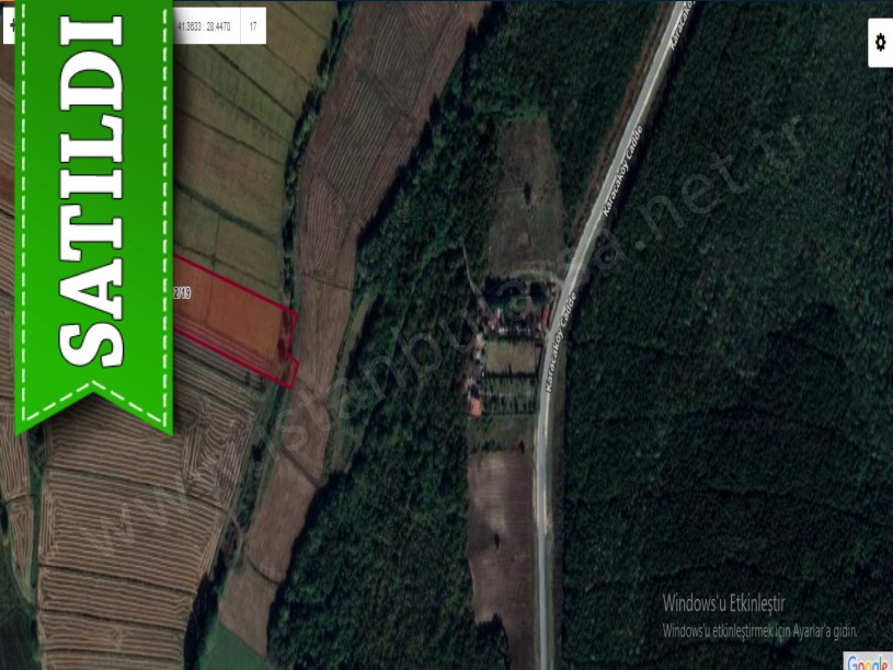 Çatalca Çiftlikköyde Satılık Arsa , 365 M2 Çaplı Yolu Var