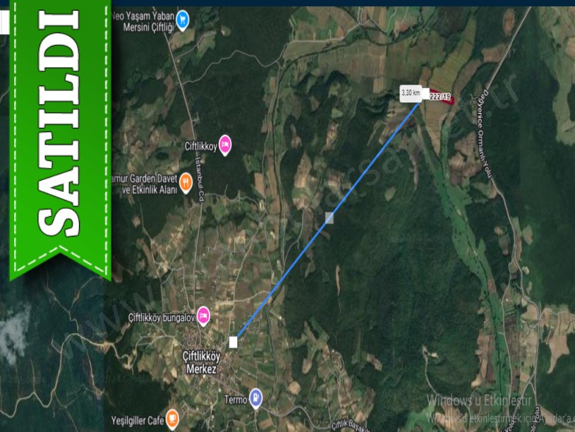Çatalca Çiftlikköyde Satılık Arsa , 365 M2 Çaplı Yolu Var