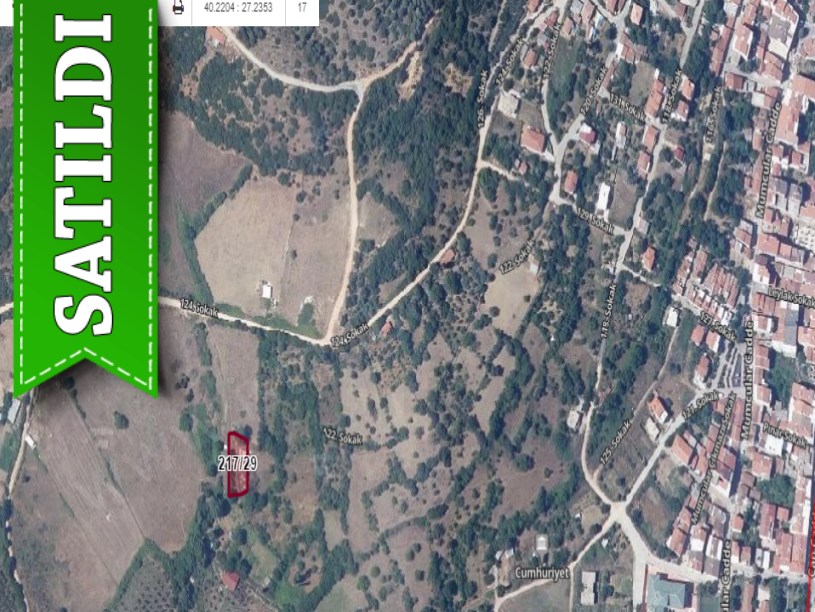 Çanakkale Biga Cumhuriyet Mah, Satılık Tarla , 799 m2 Müstakil Yolu Var