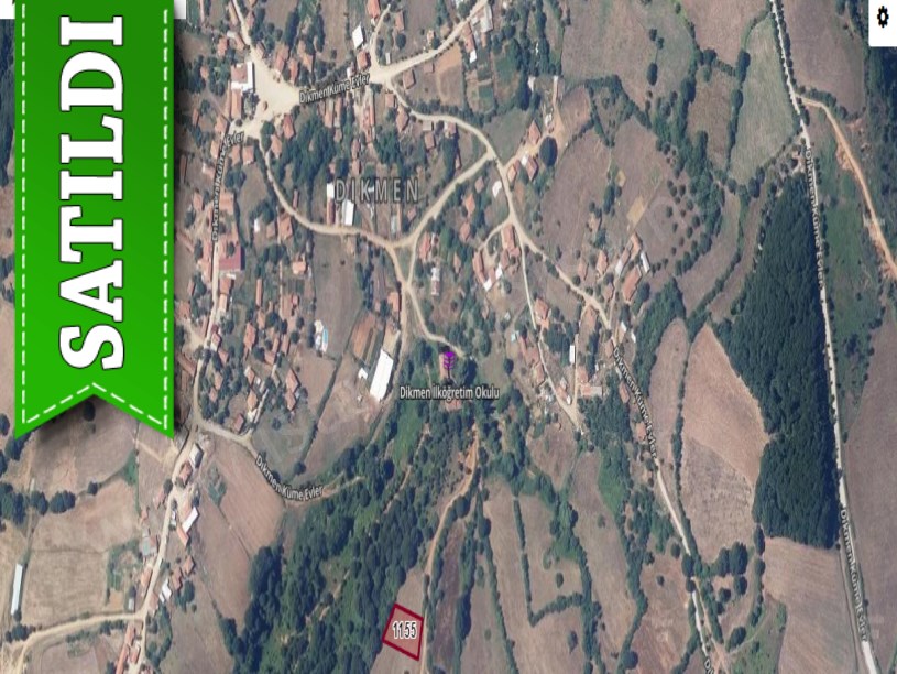 Çanakkale Biga Dikmen Köyü Satılık Arsa , 1000 M2 Köy İçi Yolu Var