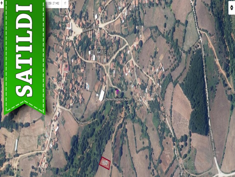 Çanakkale Biga Dikmen Köyü Satılık Arsa , 1,124 M2 Yolu Var Evlerin Yakını