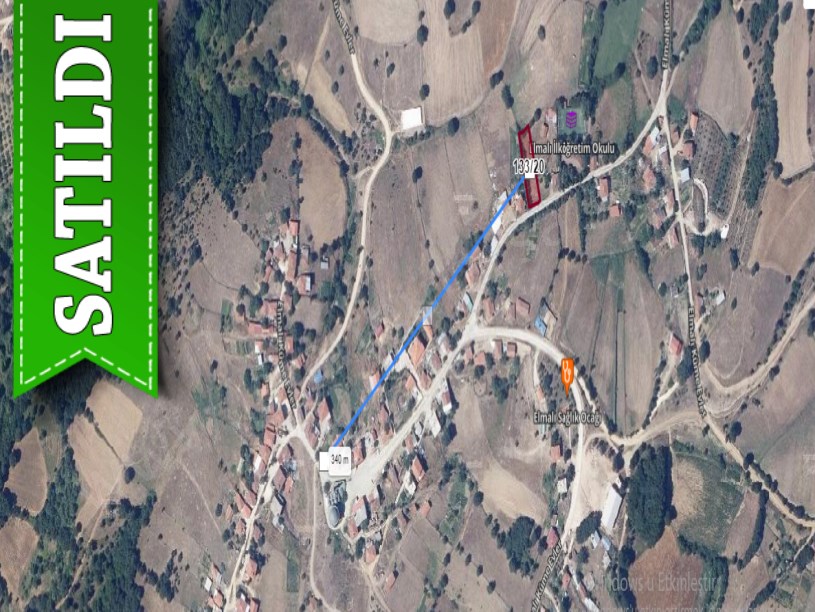 Çanakkale Biga Elmalı Köyü Satılık Arsa , 796 m2 Müstakil Köy İçi Yola Cephe