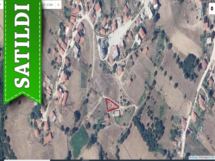 Çanakkale Biga Elmalı Köyü Satılık Arsa , 382 M2 Yola Cephe Köy İçi  Müstakil