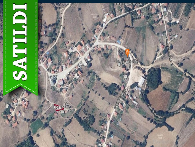 Çanakkale Biga Elmalı Köyü Satılık Arsa , 382 M2 Yola Cephe Köy İçi  Müstakil