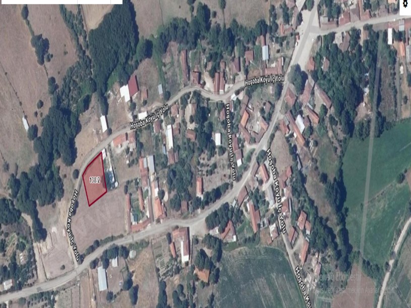 Çanakkale Biga Hoşoba Köyü Satılık Arsa , 902 m2 Köy İçi Yolu Var Müstakil