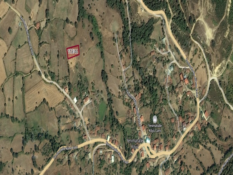 Çanakkale Biga Yenimahalle Köyü Satılık Arsa , 1,118 m2 Evlerin Yakını MüstakilEv