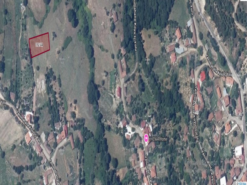 Çanakkale Biga Yenimahalle Köyü Satılık Arsa , 1,118 m2 Evlerin Yakını MüstakilEv