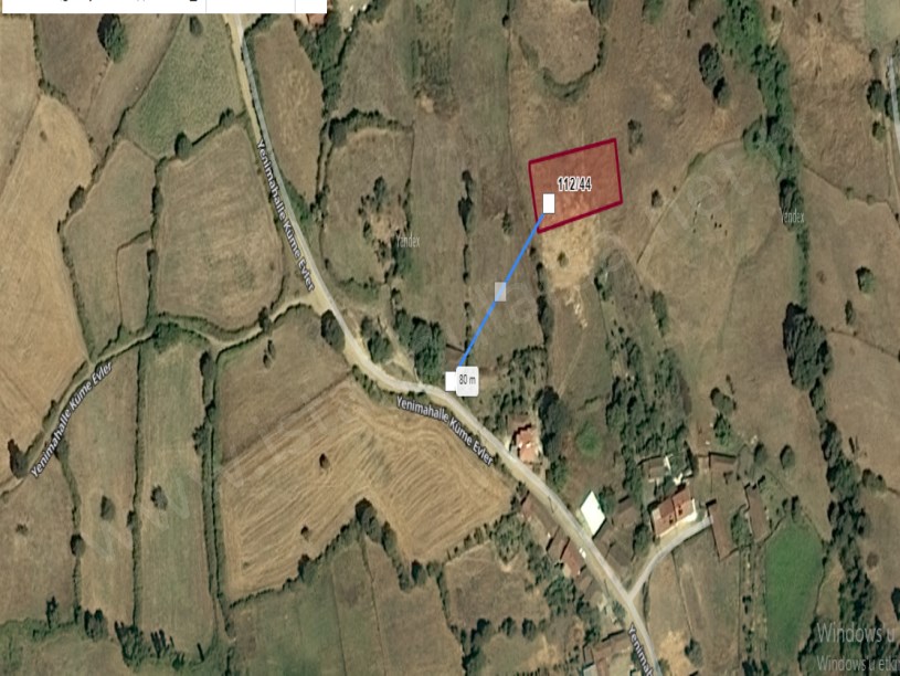 Çanakkale Biga Yenimahalle Köyü Satılık Arsa , 1,118 m2 Evlerin Yakını MüstakilEv