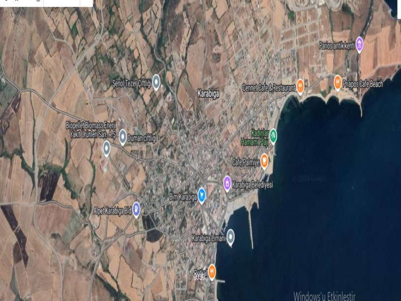 Çanakkale Biga Ulucami Mah , Satılık Arsa , 380 m2 Asfalta Cephe Şehir Merkezinde