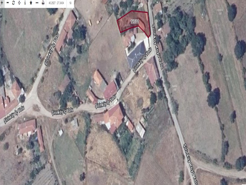 Çanakkale Biga Şirinköy Köyü Satılık Arsa , 422 m2 Köy İçi Yolu Var 