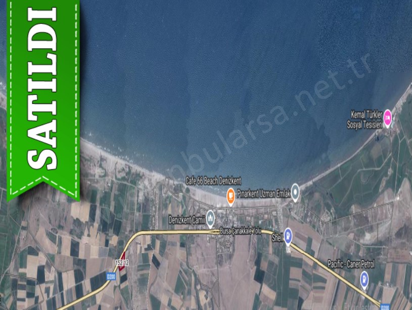 Çanakkale Biga Kepekli Köyü Satılık Arsa , 250 m2 Otobana Cephe Hisseli
