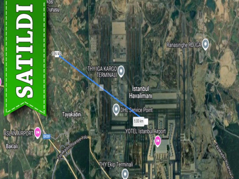 Arnavutköy Tayakadın Satılık Arsa , 590 M2 Hisseli Ticari İmarlı