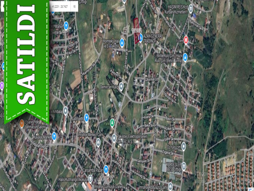 Arnavutköy İmrahorda Satılık Arsa , 114 M2 Hisseli Merkezde İmarlı