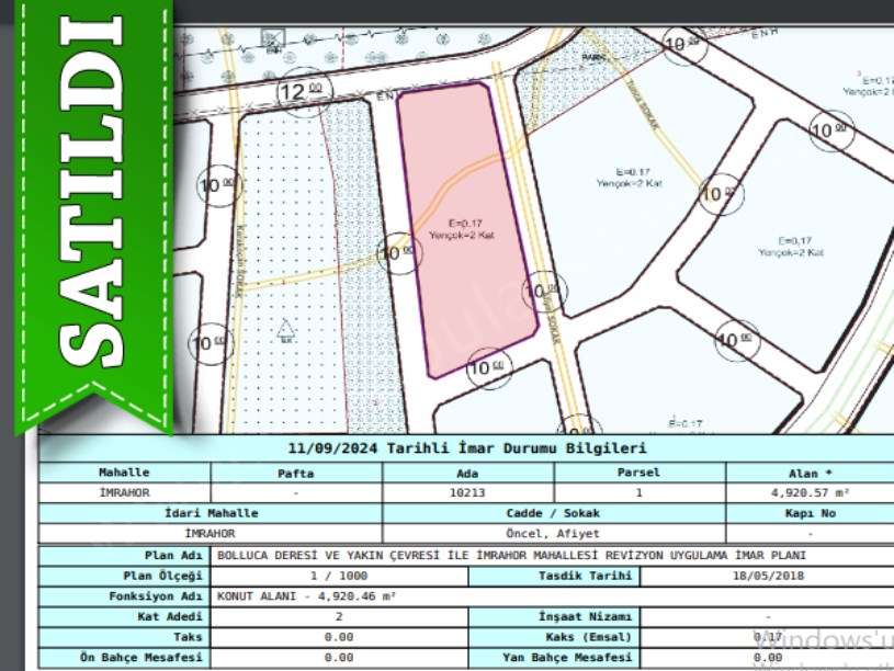 Arnavutköy İmrahorda Satılık Arsa , 114 M2 Hisseli Merkezde İmarlı