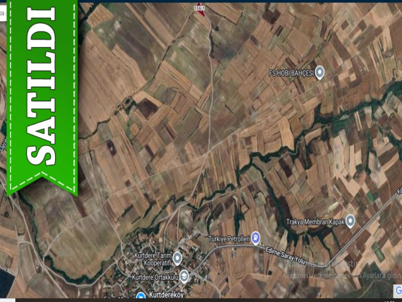 Tekirdağ Saray Kurtderede Satılık Tarla , 1,980 m2 Tek Tapu Müstakil Yolu Var