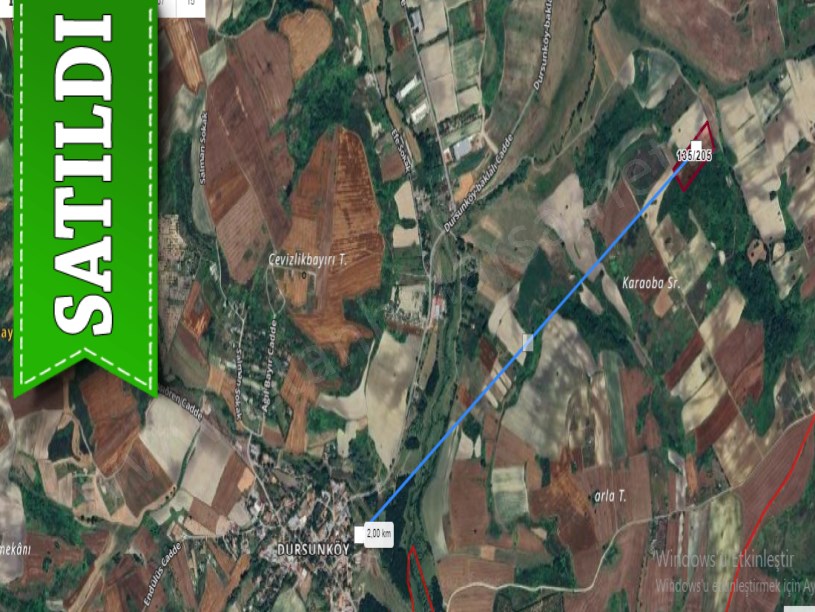 Arnavutköy Dursunköyde Satılık Arsa , 203 M2 Evlerin Yakını Yolu Var