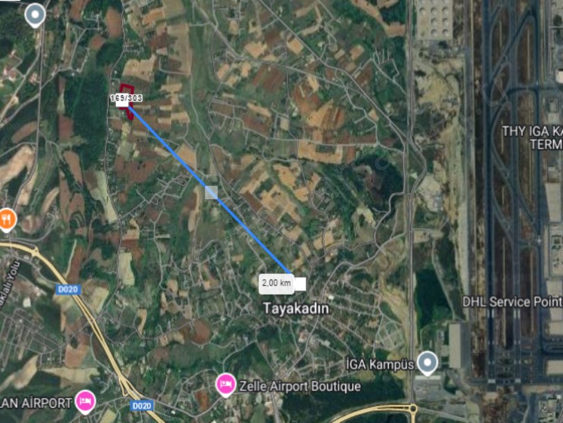 Arnavutköy Tayakadın Satılık Arsa , 418 M2 Çevrili Hisseli Yolu Var