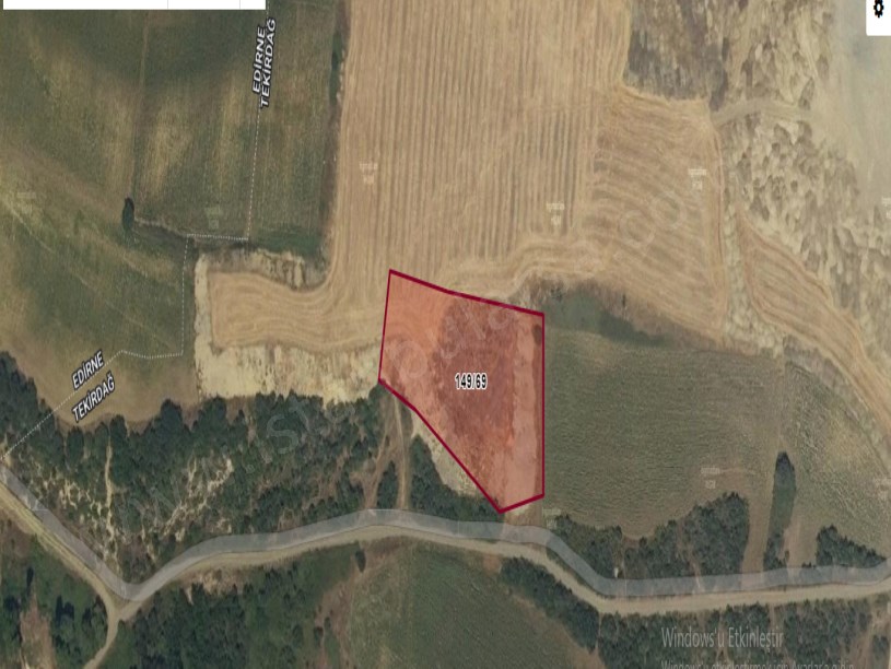 Tekirdağ Malkara Yaylagöne Mah , Satılık Tarla , 5,945 m2 Tek Tapu Köy Yoluna Cephe