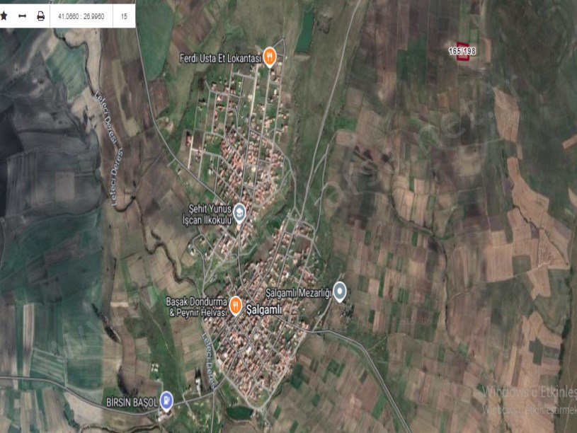 Tekirdağ Hayrabolu Şalgamlı,da Satılık Tarla , 4,738 M2 Müstakil Köy İçi Yolu Var