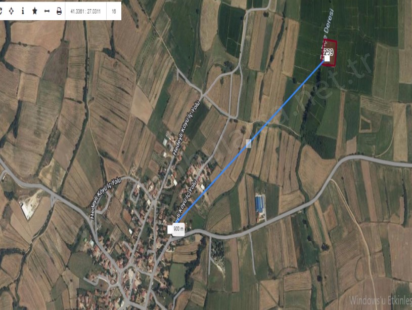 Tekirdağ Hayrabolu Hedeylide Satılık Tarla , 4,500 m2 Tek Tapu Köy İçi