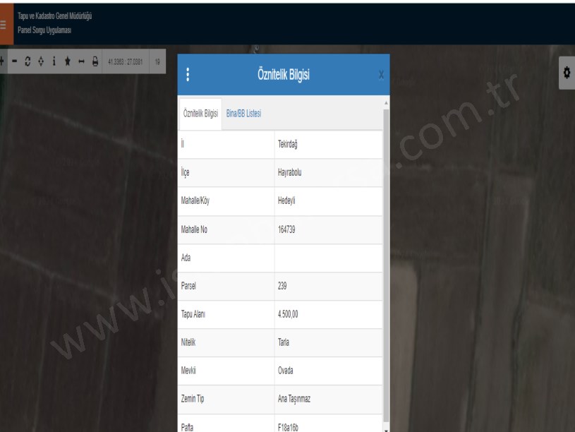 Tekirdağ Hayrabolu Hedeylide Satılık Tarla , 4,500 m2 Tek Tapu Köy İçi