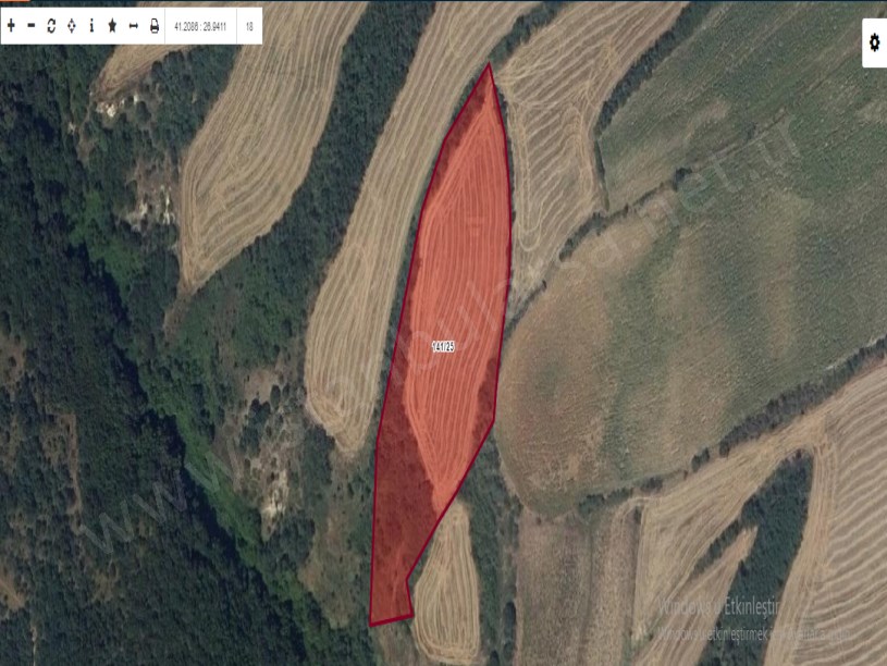 Tekirdağ Hayrabolu Kabahöyük Mah, Satılık Tarla , 10,721 m2 Tek Tapu 