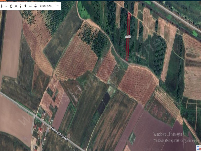 Çatalca İzzettinde Satılık Arsa , 255 M2 Hisseli Yolu var 