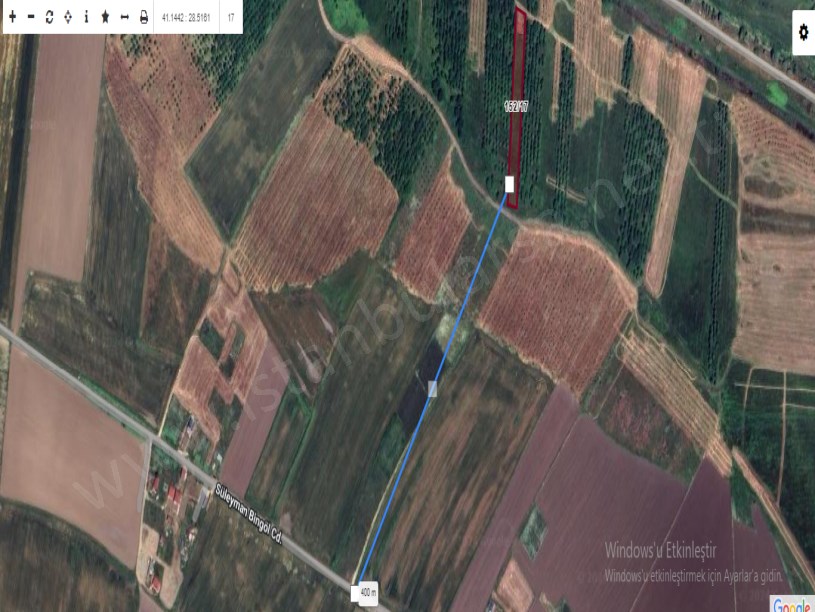 Çatalca İzzettinde Satılık Arsa , 255 M2 Hisseli Yolu var 