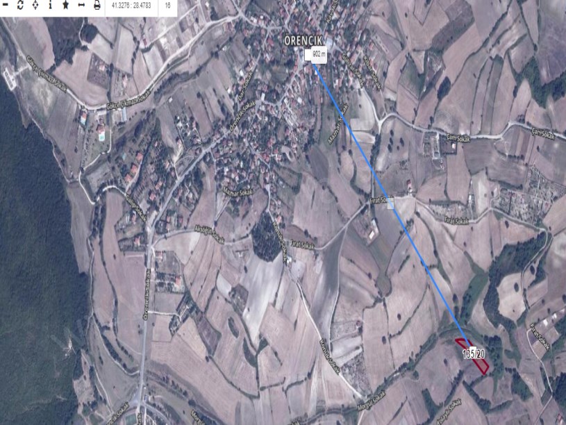 Çatalca Örencikte Satılık Tarla , 2,390 m2 Müstakil Yolu Var Evlerin Yakını