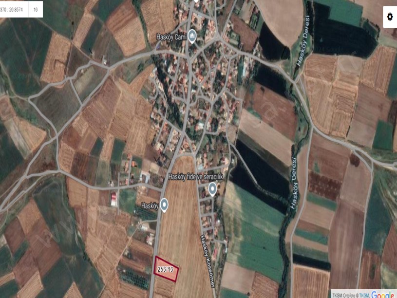 Edirne Havsa Hasköy Satılık Tarla , 5,575 M2 Müstakil Otoyola Cephe 