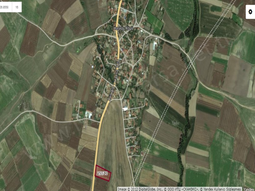 Edirne Havsa Hasköy Satılık Tarla , 5,575 M2 Müstakil Otoyola Cephe 