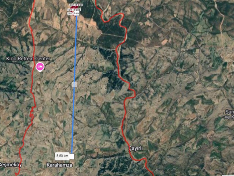 Kırklareli Merkez Karahamza Köyü Satılık Tarla , 79,700 M2 Müstakil Yolu Var