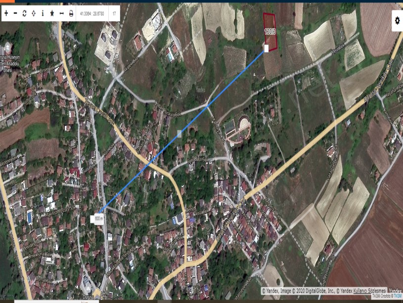 Arnavutköy Durusu Mah  Satılık Arsa , 2 ,007 M2 Müstakil Cadde Cephe